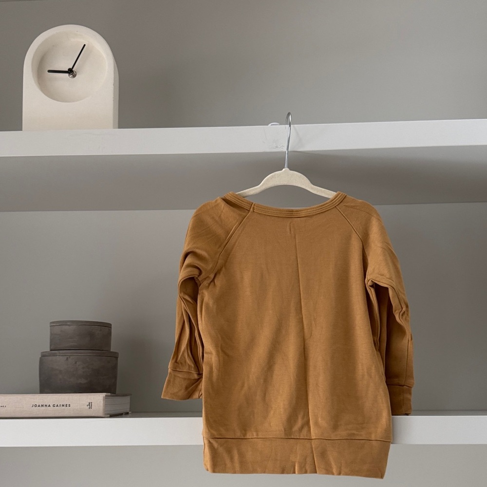 Bee Kind Crewneck Sweatshirt for Kids - Mustard - Picture 2 of 3
